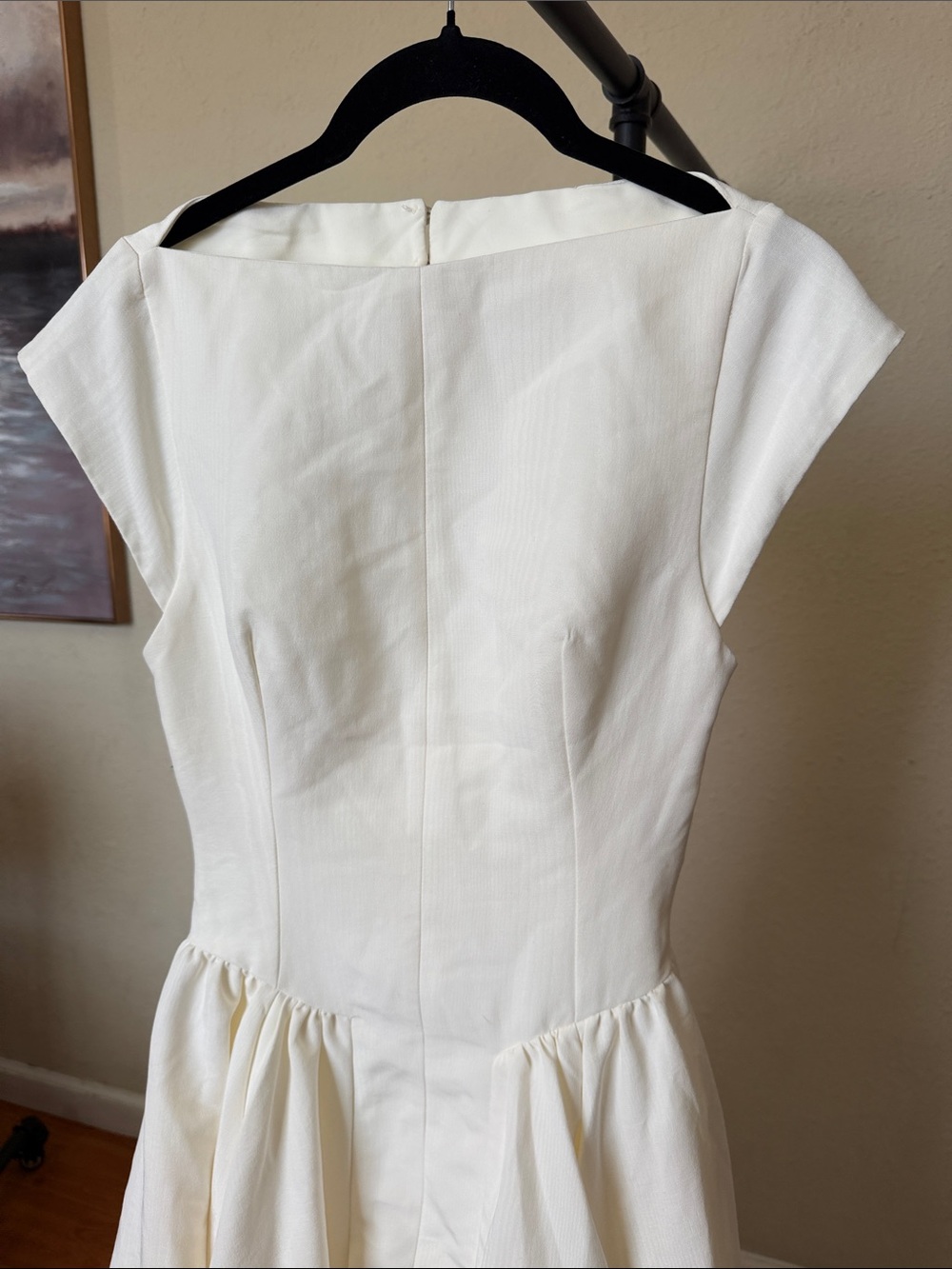 HOUSE OF CB 'Debutante' Ivory Moire Satin Midi Dress NWOT S - Picture 11 of 16